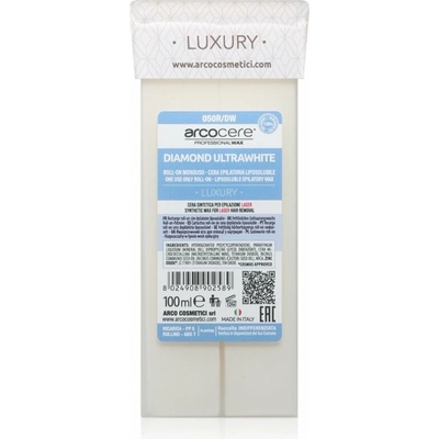 Arcocere Luxury Diamond Ultrawhite epilační vosk roll-on 100 ml