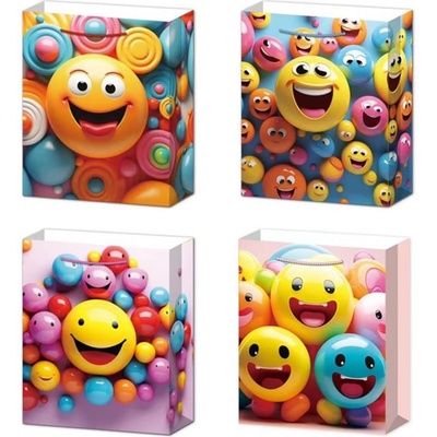 Armtoys ПОДАРЪЧНА ЧАНТА 3d ЕМОДЖИ 32*26*10 4 ВИДА