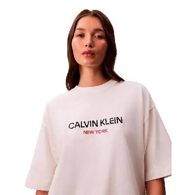 Тениска Calvin klein jeans LV047E800G short sleeve T-shirt - White (White Greige / As Header)