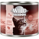 Wild Freedom Kitten Mix Pack x hovězí 2 x krůtí 2 x králičí 6 x 0,2 kg