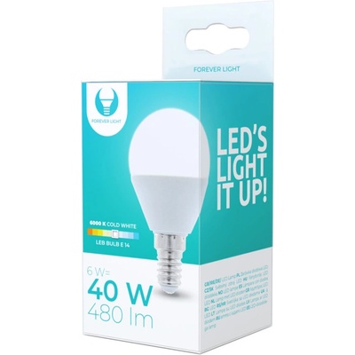 Forever LED bulb E14 G45 6W 6000K 510 lm