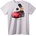NOONEBRAND Тениска Готин Мечок в Червена Кола - 7XL, White