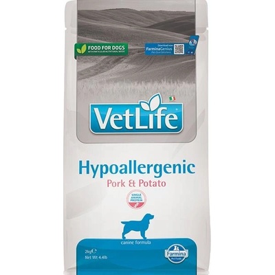 Vet Life Natural Canine Hypoallergenic Pork & Potato 2 kg