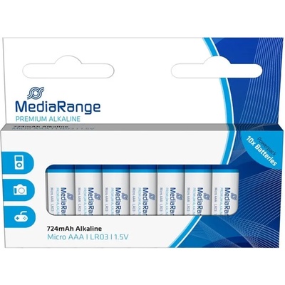 MediaRange Батерии алкални MediaRange Premium MRBAT102 AAA (LR03), 1.5V, 724mAh, 10бр (MRBAT102)
