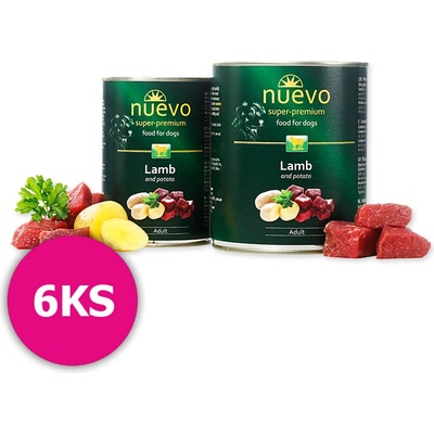 Nuevo Dog Adult Lamb & Potato 6 x 400 g
