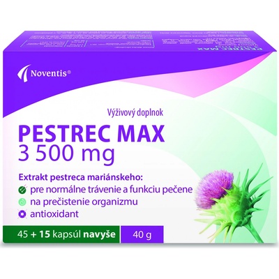 Noventis PESTREC MAX 3500 mg 60 kapsúl