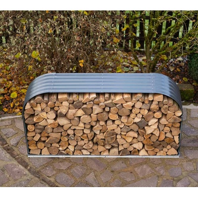 Prístrešok na drevo WESTMANN 212 x 46 x 111 cm plechový antracit