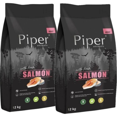 Dolina Noteci Piper Animals Adult s lososem 2 x 12 kg