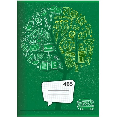 JUNIOR Sešit A4 čtverečkovaný 465