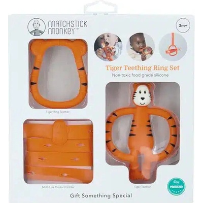 Matchstick Monkey štartovací set na prerezávanie zúbkov - tiger