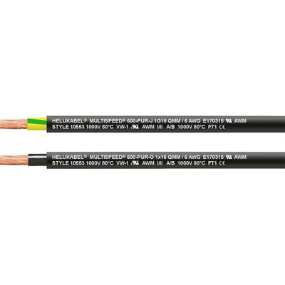 Helu 25890-500 pro energetické řetězy, MULTISPEED 600, 1 x 16 mm² zelenožlutá 500 m