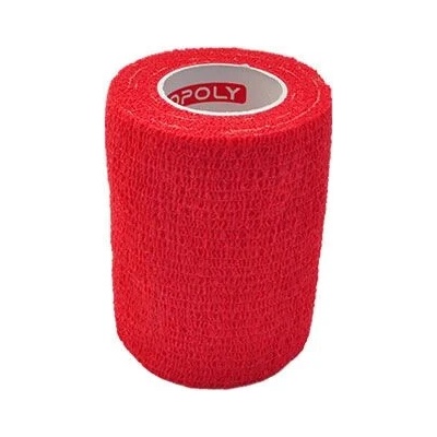 CoPoly Obinadlo elast. 7,5 cm x 4,6 m červená