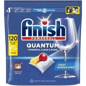 Finish Quantum All in 1 kapsle do myčky nádobí Lemon Sparkle 120 ks