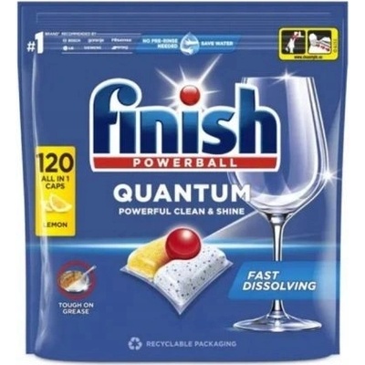 Finish Quantum All in 1 kapsle do myčky nádobí Lemon Sparkle 120 ks – Zbozi.Blesk.cz