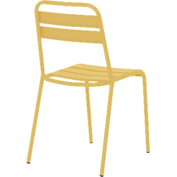 Carmen Метален градински стол aba - жълт (3535110)