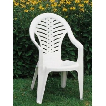 Bibl OCEÁN plastová zahradní židle bílá