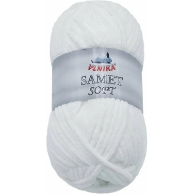 Příze Samet Soft 100g 230 bílá