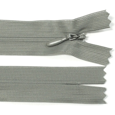 Spirálový zip no.3 skrytý nerozepínací 20cm - více barev color: 726 ocelově šedá