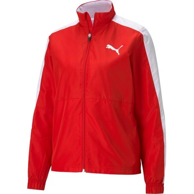 Puma Cross the Line Warm Up Jacket W 2.0 červená