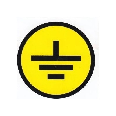 Tabulka č.8 Samolepící tabulka - symbol UZEMNĚNÍ