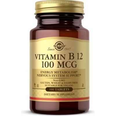 Solgar Vitamin B12, 100 mcg, 100 tablet
