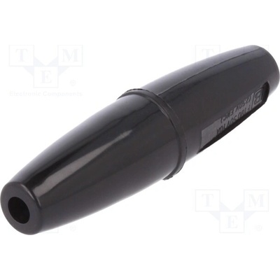 BULGIN FX0180/BK Zásuvka; 6,3x32mm; na kabel; Imax: 10A; Ujmen: 50V; -20÷90°C