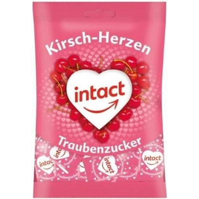 Intact hroznový cukr Třešňová srdíčka 75 g
