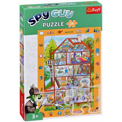 Trefl Пъзел Trefl от 24 части - Spy Guy, вкъщи (15593)