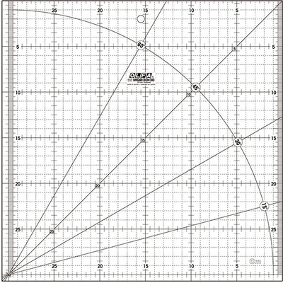 OLFA Шивашки триъгълник 30 cm (MQR-30X30-NON-SLIP)