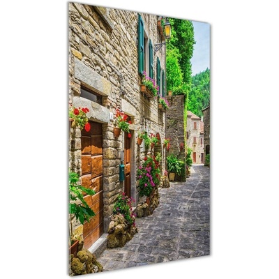 Vertikálny foto obraz fotografie na skle Pekná ulička 50x100 cm