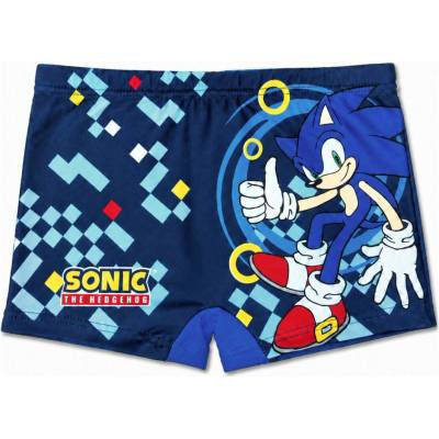 DIFUZED Chlapčenské plavky boxerky Ježko Sonic Speed Run Svetlo modrá