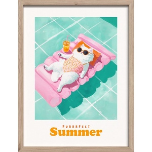 Styler Печатна картина с включена рамка 30x40 cm Purrrfect - Styler (OB-15040)
