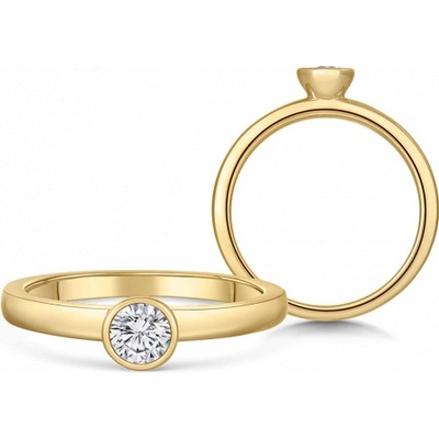Sofia Diamonds zlatý zásnubný prsteň s diamantom BDRB00078YG