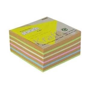 Stickn Notes 76x76mm Kraft 5 Colors (400)