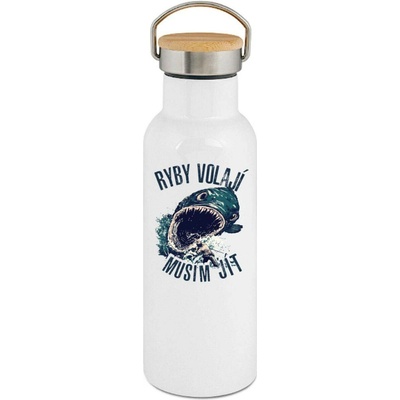 123TRIKO termoska Ryby volají, musím jít, v2 500 ml rybaření