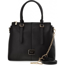 Monnari velká dámská kabelka aktovka shopper bag s reliéfní texturou kůže černá