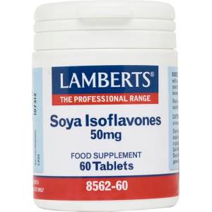 LAMBERTS ЛАМБЕРТС СОЯ ИЗОФЛАВАНОИДИ 60 ТБ. 50МГ / lamberts soya isoflavones 50mg 60tab