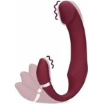  Loveline Bendable Vibrating Dual-End Intimate Device Merlot Grape