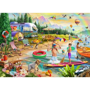 Bluebird Puzzle - Puzzle Lakeside Summer Camp - 500 piese
