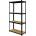Стелаж метален Standard Black DIY 4x175кг MDF 1800х900х400см (3511400)