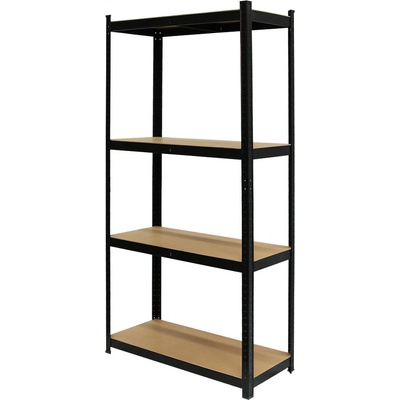 Стелаж метален Standard Black DIY 4x175кг MDF 1800х900х400см (3511400)