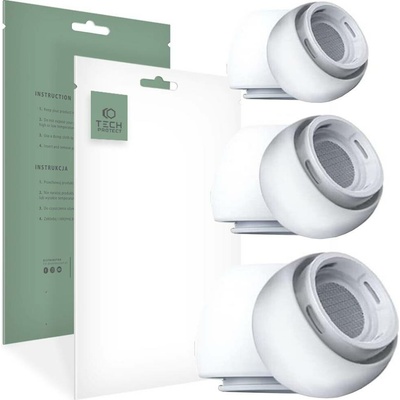 Tech-Protect Nástavce do uší 3ks Apple AirPods Pro 1/2 white – Zboží Mobilmania