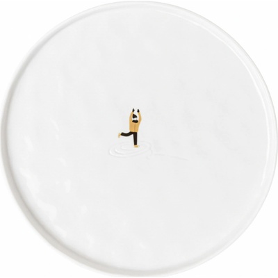 räder Porcelánový talíř Ice Skating 22 cm, bílá