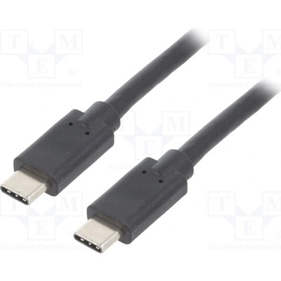 Qoltec 52352 USB 3.1; USB C vidlice,z obou stran, 2,5m, černý