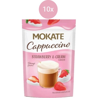 Mokate cappuccino jahody smotana 10 x 110 g