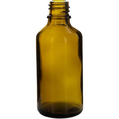 Herbarium Projekt Sklenená liekovka hnedá 50ml, hrdlo 18mm