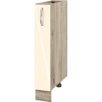 ИРИМ Долен кухненски шкаф бутилиера Сити АРФ-Бежово гланц-05-41 15 см