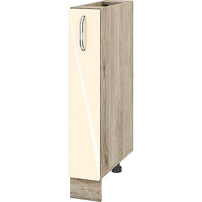 ИРИМ Долен кухненски шкаф бутилиера Сити АРФ-Бежово гланц-05-41 15 см