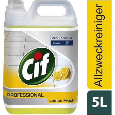 CIF PROFESSIONAL PRO FORMULA Lemon Fresh - професионален почистващ препарат, 5л