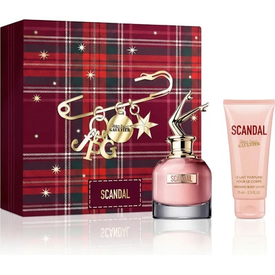 Jean Paul Gaultier Scandal комплект за жени Eau de Parfum 50 ml + Лосион за тяло 75 ml опция Коледна опаковка